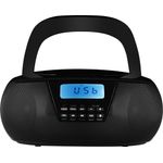 TV, Audio-Video si Foto - Portabile audio - Radio - Radio CD Player ECG CDR 550, 2 x 1.5 W RMS, tuner FM cu memorie 40 de posturi,USB, negru - Infinity.ro