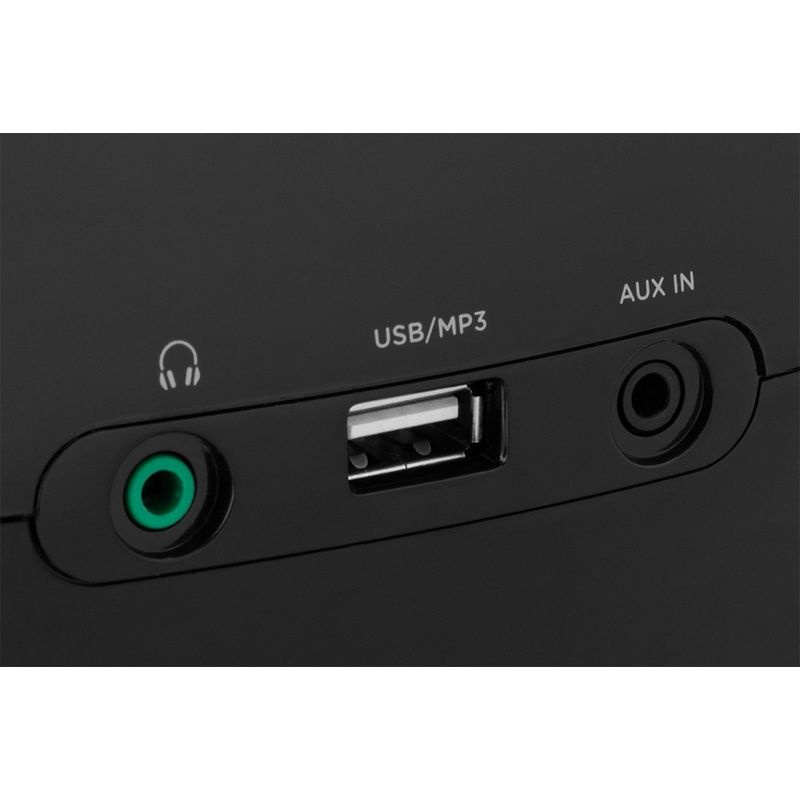 TV, Audio-Video si Foto - Portabile audio - Radio - Radio CD Player ECG CDR 550, 2 x 1.5 W RMS, tuner FM cu memorie 40 de posturi,USB, negru - Infinity.ro