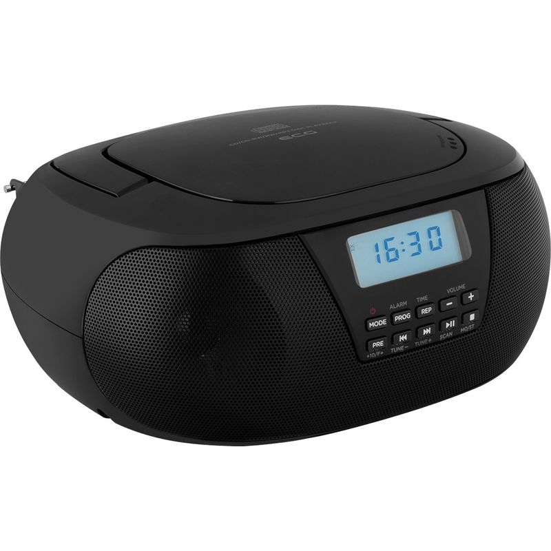 TV, Audio-Video si Foto - Portabile audio - Radio - Radio CD Player ECG CDR 550, 2 x 1.5 W RMS, tuner FM cu memorie 40 de posturi,USB, negru - Infinity.ro