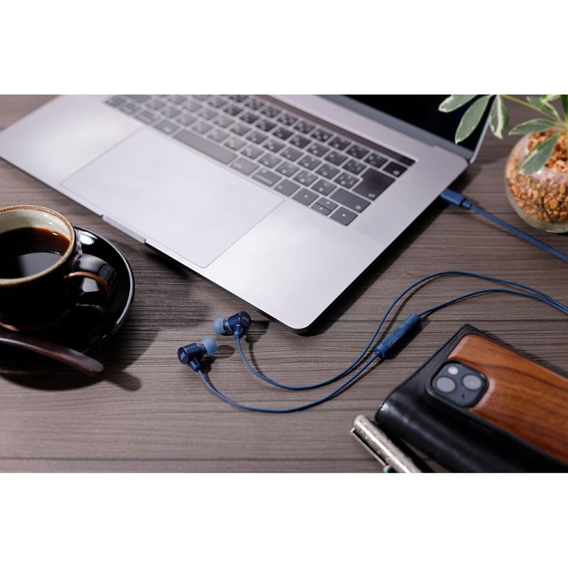 TV, Audio-Video si Foto - Portabile audio - Casti audio - Casti JVC HA-FR29UC-A-U, Cu fir, In-Ear, Microfon, USB-C, Functie Mod Sunet, Husa, albastru - Infinity.ro