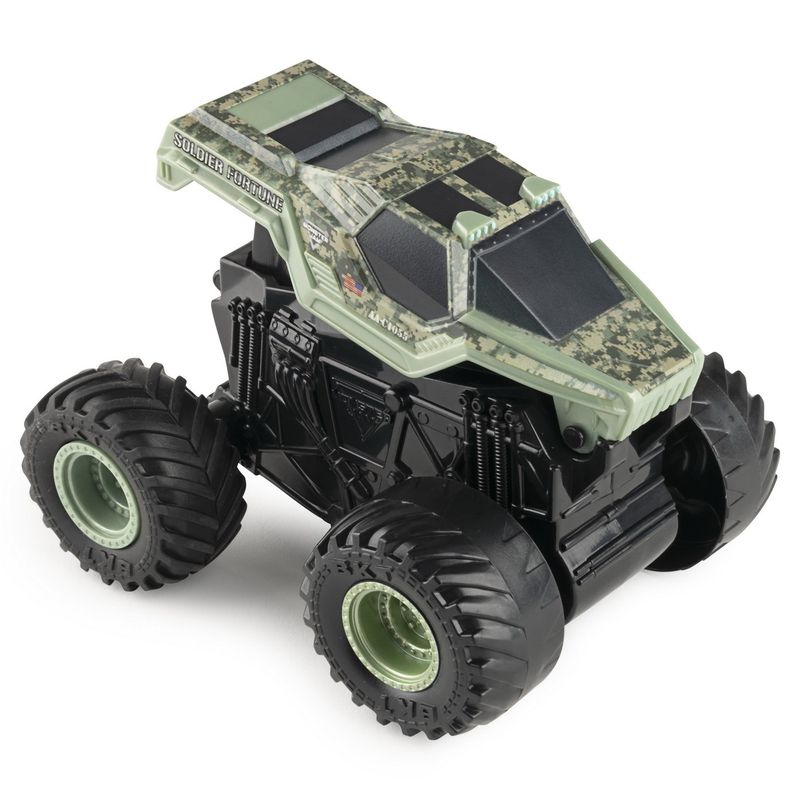 Jucarii, Copii si Bebe - Jucarii si jocuri - Vehicule si jucarii cu telecomanda - Masinute - Monster jam soldier fortune seria click flip scara 1 la 43 - Infinity.ro