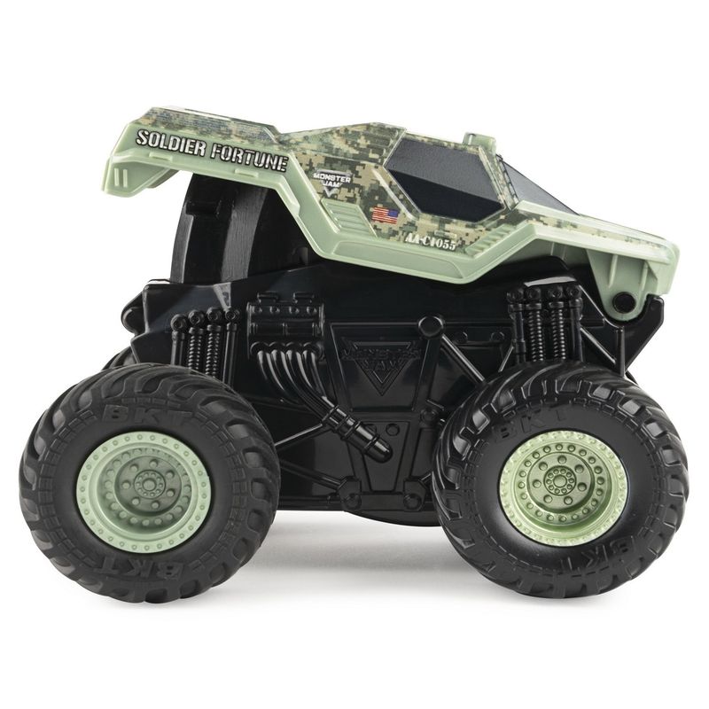 Jucarii, Copii si Bebe - Jucarii si jocuri - Vehicule si jucarii cu telecomanda - Masinute - Monster jam soldier fortune seria click flip scara 1 la 43 - Infinity.ro