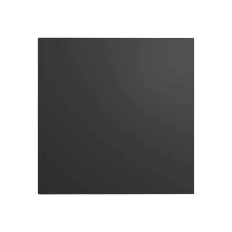 Casa si Gradina - Sanitare - Suporturi si accesorii baie - Sisteme de ventilatie - Panou decorativ din sticla VentEurope PAGM4/5B, compatibil cu ventilatoarele EON, 179x179 mm, design modern, Negru mat - Infinity.ro