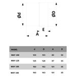 Casa si Gradina - Sanitare - Suporturi si accesorii baie - Sisteme de ventilatie - Ventilator de tubulatura VentEurope WAY160, diametru 160 mm, debit 300 mc/h, 22W, IP24, silentios, economic, Alb - Infinity.ro