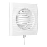 Casa si Gradina - Sanitare - Suporturi si accesorii baie - Sisteme de ventilatie - Ventilator baie cu snur inchidere/deschidere VentEurope EASY125PS, 125 mm, 183 mc/h, IP24, 14W, Alb - Infinity.ro