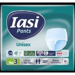 Ingrijire personala si Cosmetice - Ingrijire personala - Igiena intima - Scutece adulti si chiloti incontinenta - Scutece tip chilot unisex IASI, marimea 3 Large, 14 bucati – confortabili, super subtiri, cu Vitamina E si aloe vera - Infinity.ro