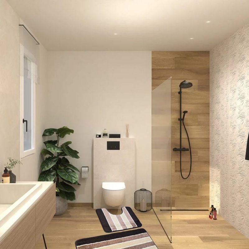 Casa si Gradina - Textile si covoare - Covoare - Covorase baie - Set 2 covorase baie – cu membrana antiderapanta, 100% fibre sintetice, maro, 50×40 cm, 50×80 cm, Sandy Galina - Infinity.ro