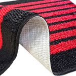 Casa si Gradina - Textile si covoare - Covoare - Covorase baie - Set 2 covorase baie – cu membrana antiderapanta, 100% fibre sintetice, rosu, 50×40 cm, 50×80 cm, Sandy Larissa - Infinity.ro