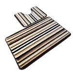 Casa si Gradina - Textile si covoare - Covoare - Covorase baie - Set 2 covorase baie – cu membrana antiderapanta, 100% fibre sintetice, maro, 50×40 cm, 50×80 cm, Sandy Vitality - Infinity.ro