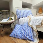 Casa si Gradina - Textile si covoare - Lenjerii de pat - Fete de perna - Set 4 Fete de perna Kotonia Home, 100% bumbac, finet color, abastru, 50x80 cm, 02 - Infinity.ro