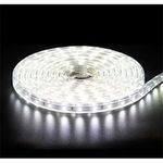 Casa si Gradina - Decoratiuni - Decoratiuni de sezon - Furtun Luminos tip Banda SMD 5050, 10 m 600 Leduri, Alb Rece, cu alimentator inclus - Infinity.ro