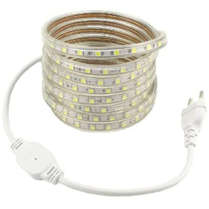 Casa si Gradina - Decoratiuni - Decoratiuni de sezon - Furtun Luminos tip Banda SMD 5050, 10 m 600 Leduri, Albastru, cu alimentator inclus - Infinity.ro