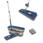 Market - Curatenie si intretinere casa - Produse menaj - Mopuri - Set galeata si mop cu cap microfibra, rotire 360 grade - Infinity.ro