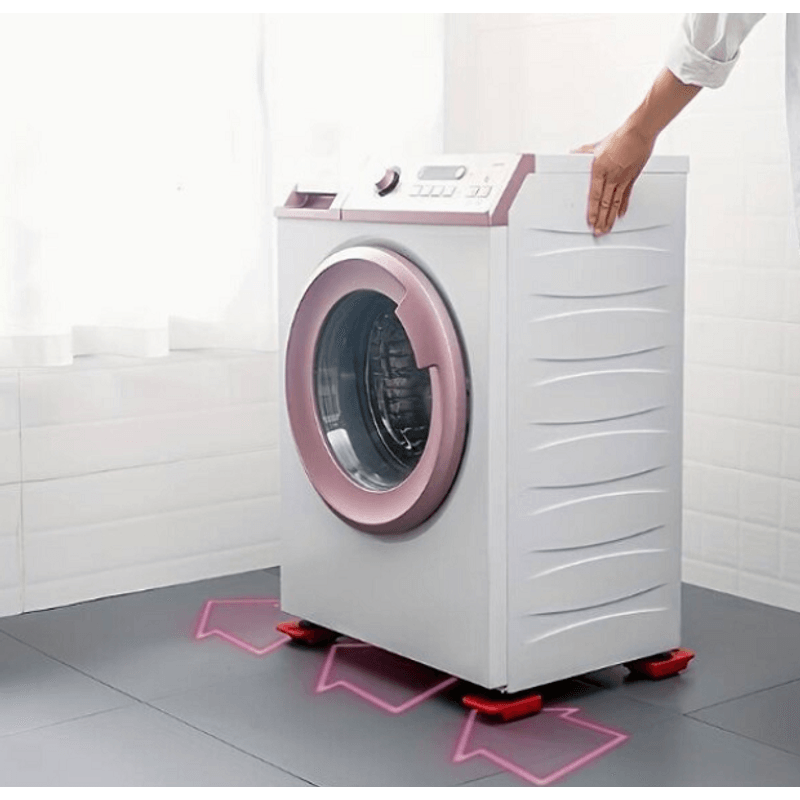 Casa si Gradina - Constructii - Depozitare, transport si protectie - Echipamente pentru transport si ridicat - Set suport cu roti pentru mutat mobila, rosu/negru, 5 piese - Infinity.ro