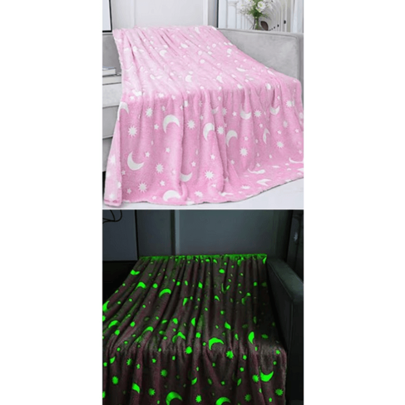 Casa si Gradina - Textile si covoare - Pături și cuverturi - Pături - Patura pufoasa fosforescenta, 150 x 100 cm - Infinity.ro
