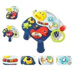 Jucarii, Copii si Bebe - Jucarii si jocuri - Jucarii bebelusi - Jucarii interactive bebelusi - Masuta si Panou Activitati Montessori 2 in 1, Jucarie Muzicala cu Lumini LED, Pian, Forme si Culori, 18 luni+ - Infinity.ro