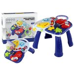 Jucarii, Copii si Bebe - Jucarii si jocuri - Jucarii bebelusi - Jucarii interactive bebelusi - Masuta si Panou Activitati Montessori 2 in 1, Jucarie Muzicala cu Lumini LED, Pian, Forme si Culori, 18 luni+ - Infinity.ro