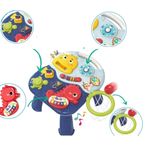 Jucarii, Copii si Bebe - Jucarii si jocuri - Jucarii bebelusi - Jucarii interactive bebelusi - Masuta si Panou Activitati Montessori 2 in 1, Jucarie Muzicala cu Lumini LED, Pian, Forme si Culori, 18 luni+ - Infinity.ro