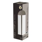 Casa si Gradina - Corpuri si surse de iluminat - Veioze si lampi - Veioze - Lampa de masa, LED Touch, 10x36 cm, taupe, 3 trepte de intensitate, lumina alb cald - Infinity.ro