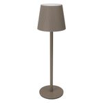 Casa si Gradina - Corpuri si surse de iluminat - Veioze si lampi - Veioze - Lampa de masa, LED Touch, 10x36 cm, taupe, 3 trepte de intensitate, lumina alb cald - Infinity.ro