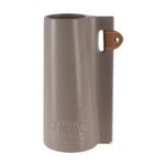 Casa si Gradina - Decoratiuni - Obiecte decorative - Vaze si boluri decorative - Vaza din dolomit, finisaj taupe, 13x10.5x24 cm - Infinity.ro