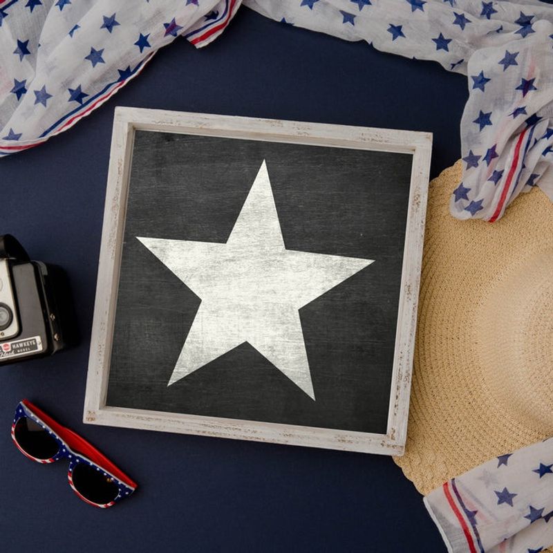 Casa si Gradina - Decoratiuni - DIY - Sabloane decorative pereti - Sablon Perete vopsire, tencuiala 0.7mm Stea model MXSP7446, 100 x 100 mm - Infinity.ro