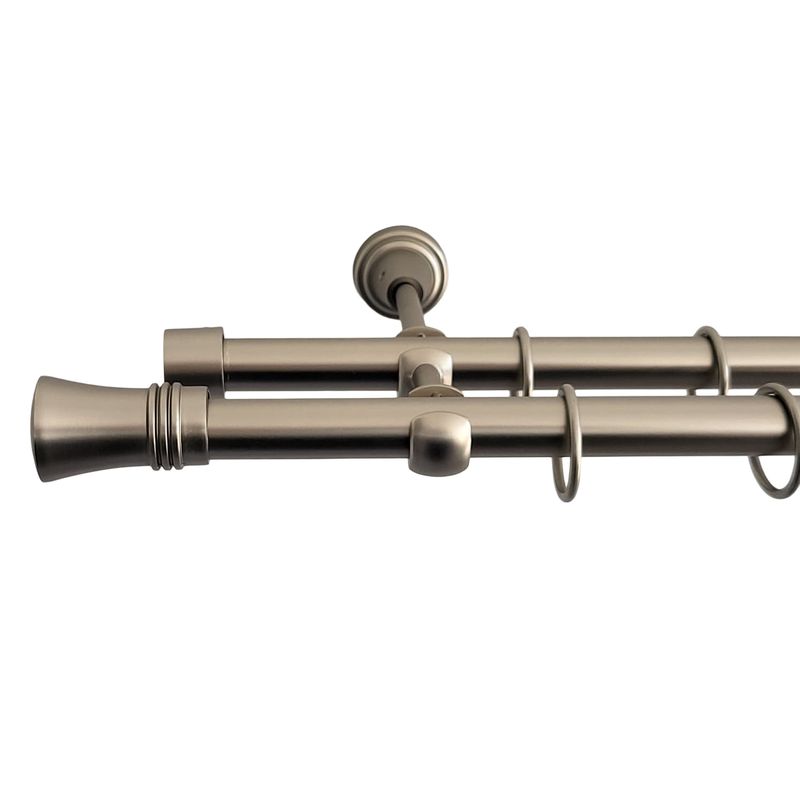 Casa si Gradina - Textile si covoare - Perdele si draperii - Accesorii perdele si draperii - Galerie metalica Capri, extensibila de la 120cm la 230cm, reglabila, 19/16mm, set complet - Infinity.ro