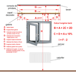 Casa si Gradina - Textile si covoare - Perdele si draperii - Accesorii perdele si draperii - Galerie metalica Capri, extensibila de la 120cm la 230cm, reglabila, 19/16mm, set complet - Infinity.ro