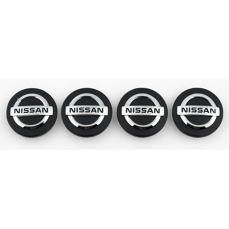 Auto si Moto - Anvelope si jante - Accesorii roti - Capace roti - Set 4 Capace Jante Aliaj Nissan – 54mm Negre - Infinity.ro