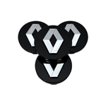 Auto si Moto - Anvelope si jante - Accesorii roti - Capace roti - Set 4 Capace Jante Aliaj Renault 50mm – 57mm, Negru - Infinity.ro