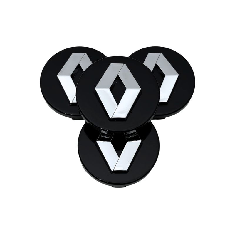 Auto si Moto - Anvelope si jante - Accesorii roti - Capace roti - Set 4 Capace Jante Aliaj Renault 50mm – 57mm, Negru - Infinity.ro