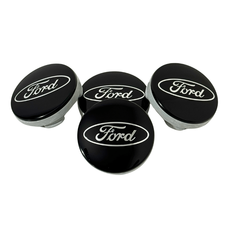 Auto si Moto - Anvelope si jante - Accesorii roti - Capace roti - Set 4 Capace Jante Aliaj Ford – 54mm, Negru - Infinity.ro