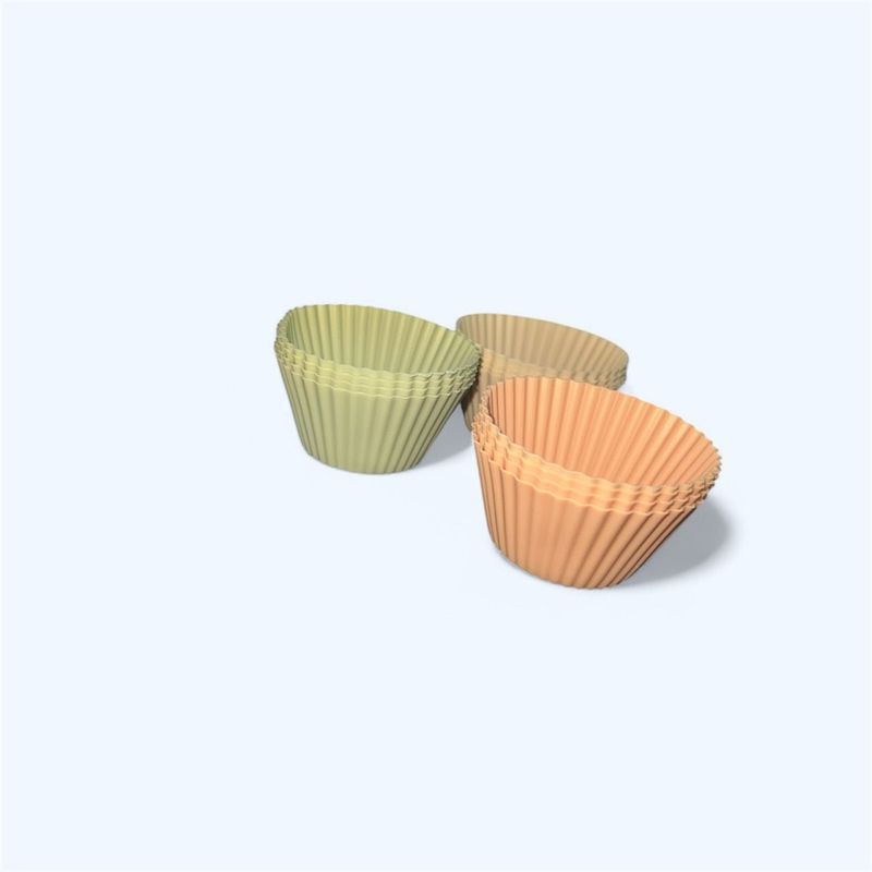 Casa si Gradina - Bucatarie si vesela - Ustensile bucatarie - Forme prajituri - Set de forme pentru briose din silicon 12bucati - Infinity.ro