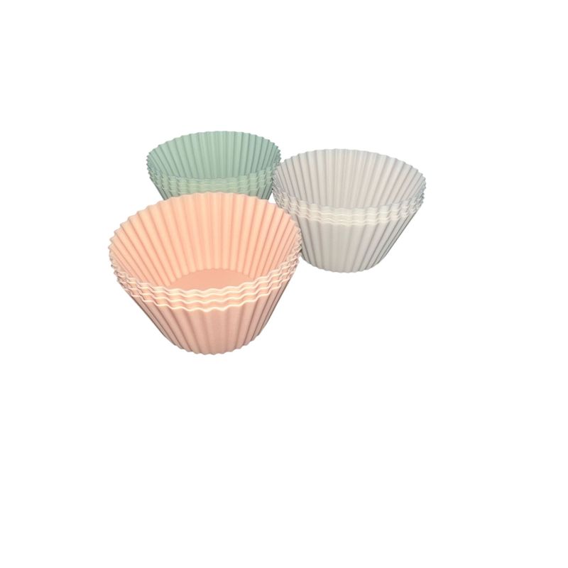 Casa si Gradina - Bucatarie si vesela - Ustensile bucatarie - Forme prajituri - Set de forme pentru briose din silicon 12bucati - Infinity.ro