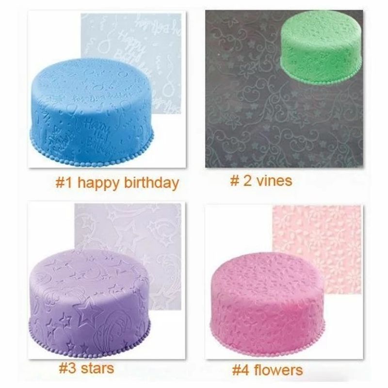 Casa si Gradina - Bucatarie si vesela - Ustensile bucatarie - Forme prajituri - Foaie de Textura pentru Martipan din Silicon  50x50 cm, Usor de Folosit - Infinity.ro