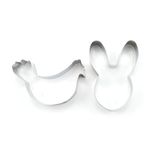 Casa si Gradina - Bucatarie si vesela - Ustensile bucatarie - Forme prajituri - Forme creative din otel inoxidabil  Gaina si Cap de Iepuras - Infinity.ro