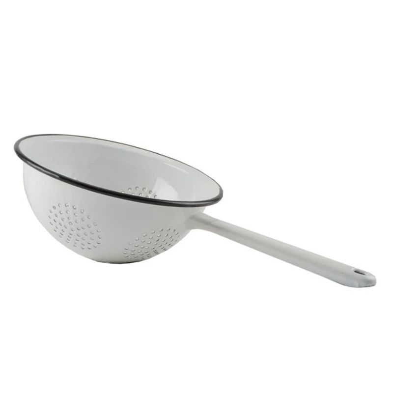 Casa si Gradina - Bucatarie si vesela - Ustensile bucatarie - Site bucatarie, strecuratori si accesorii - Strecuratoare pentru paste emailat, 22 cm - Infinity.ro
