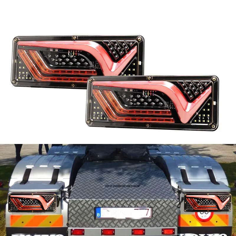 Auto si Moto - Electrice auto - Iluminare si semnalizare - Becuri auto - Set de 2 buc lampi LED Xentech Light impermeabil 12V-24V camion- remorca lumină spate, stop, marșarier, pozitie, ceata - Infinity.ro