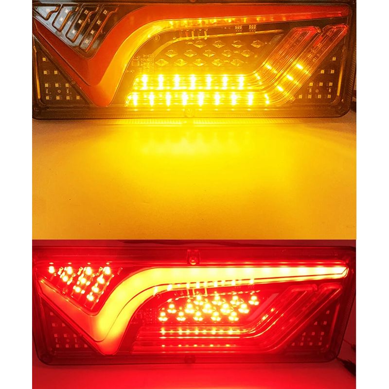 Auto si Moto - Electrice auto - Iluminare si semnalizare - Becuri auto - Set de 2 buc lampi LED Xentech Light impermeabil 12V-24V camion- remorca lumină spate, stop, marșarier, pozitie, ceata - Infinity.ro