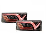 Auto si Moto - Electrice auto - Iluminare si semnalizare - Becuri auto - Set de 2 buc lampi LED Xentech Light impermeabil 12V-24V camion- remorca lumină spate, stop, marșarier, pozitie, ceata - Infinity.ro