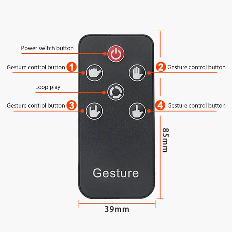 Auto si Moto - Piese auto si accesorii - Interior auto - Accesorii interior - Lampă LED Interactivă cu Gesturi pentru Mașină – Comunicare Amuzantă între Șoferi cu Telecomandă - Infinity.ro