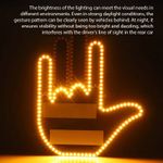 Auto si Moto - Piese auto si accesorii - Interior auto - Accesorii interior - Lampă LED Interactivă cu Gesturi pentru Mașină – Comunicare Amuzantă între Șoferi cu Telecomandă - Infinity.ro