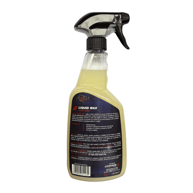 Auto si Moto - Intretinere auto - Produse curatare auto - Solutie Ceara Lichida CARMAX 750 ml - Infinity.ro