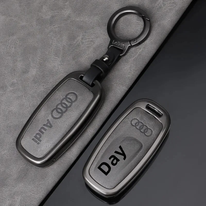 Auto si Moto - Electronice auto - Sisteme de inchidere centralizata - Husă metalică + breloc pentru cheie Audi (modele 2019–2024) - Infinity.ro