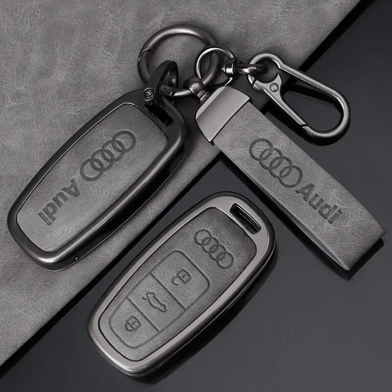 Auto si Moto - Electronice auto - Sisteme de inchidere centralizata - Husă metalică + breloc pentru cheie Audi (modele 2019–2024) - Infinity.ro