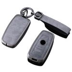 Auto si Moto - Electronice auto - Sisteme de inchidere centralizata - Carcasă cheie auto din aliaj plus breloc piele ecologica compatibil BMW 520 F10 F30 F18 118i 320i 1 3 5 7 Series X3 - Infinity.ro
