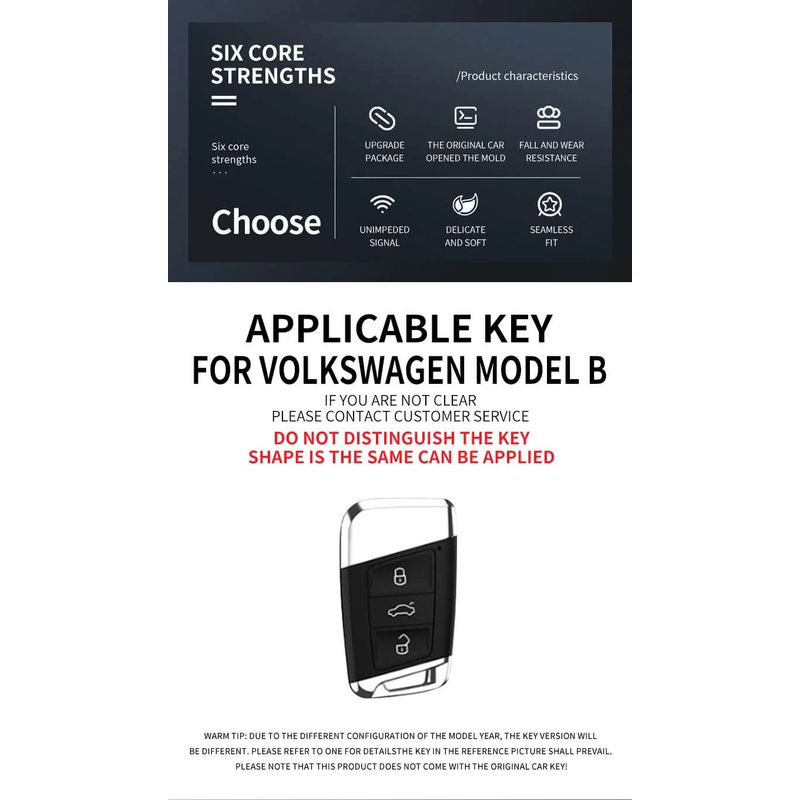 Auto si Moto - Electronice auto - Accesorii electronice auto - Carcasa cheie si breloc pentru Volkswagen VW Passat B8, GTE , Arteon , CC 2020-2023 - Infinity.ro