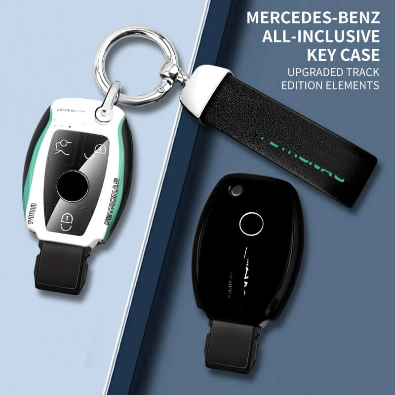 Auto si Moto - Electronice auto - Accesorii electronice auto - Carcasa cheie / telecomanda auto si breloc metalic Mercedes-Benz Petronas AMG - Infinity.ro