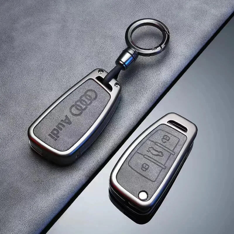 Auto si Moto - Electronice auto - Accesorii electronice auto - Husă metalică + breloc pentru cheie Audi 2006 – 2013 - Infinity.ro