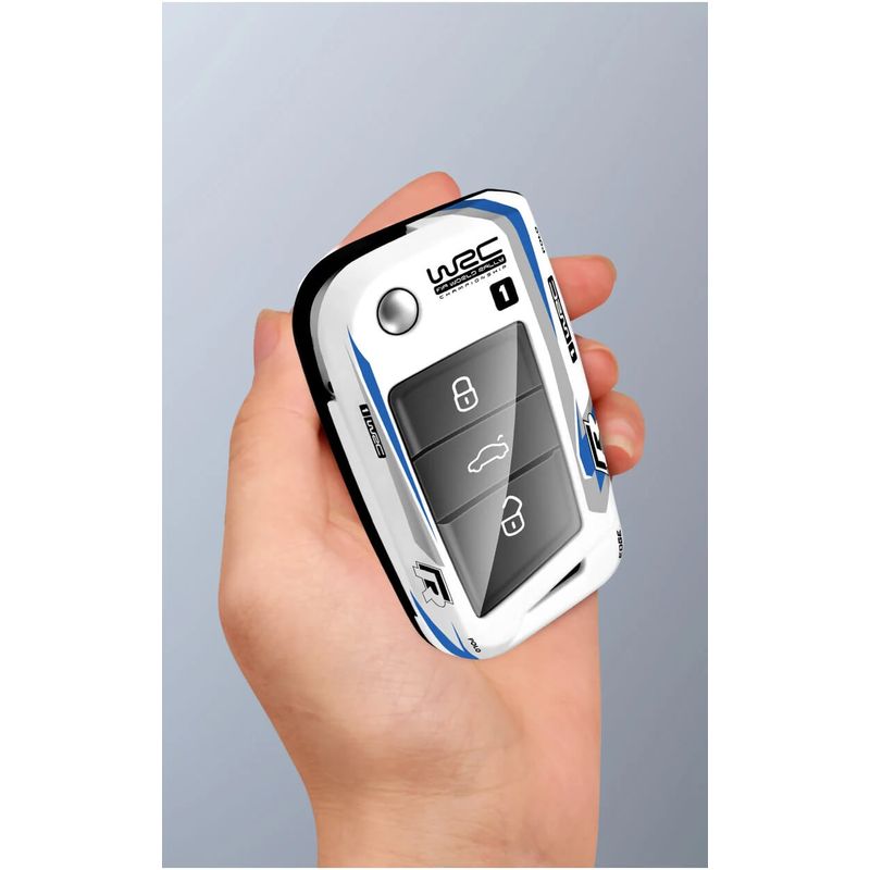 Auto si Moto - Electronice auto - Accesorii electronice auto - Husă cheie auto si breloc ABS+TPU compatibil VW Polo Tiguan Tayron T-ROC Golf 7 MK7 - Infinity.ro